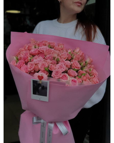 Букет розовая симфония 1